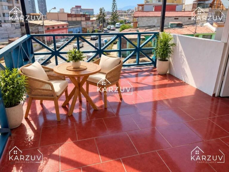 Moderna casa con amplia terraza